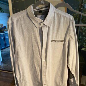 Buffalo cotton shirt long sleeves new size medium men light blue color